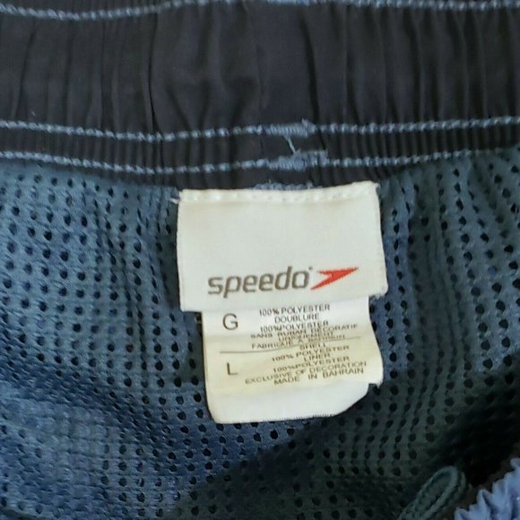 Speedo Blue Men Swim Shorts Size Large Preowned - Picture 3 of 3